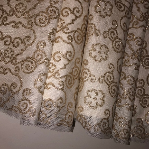 Fancy ivory dress with matching bolero jacket - Picture 4 of 6